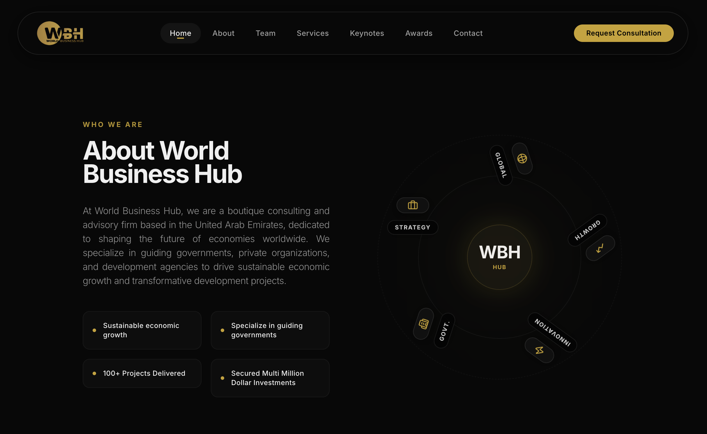 World Business Hub Brief Details Left